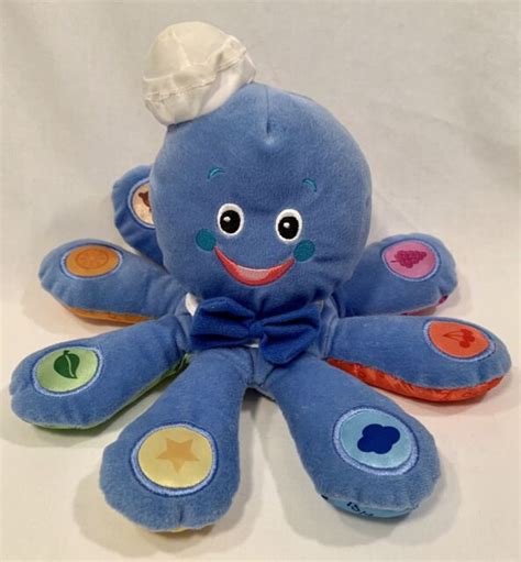 Baby Einstein Octoplush Octopus Developmental Musical Toy Blue Soft