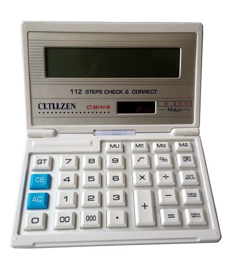 Price your diamonds with the online calculator. Cltllzen Calculator Diary Type CT-8814V-W - White: Buy ...