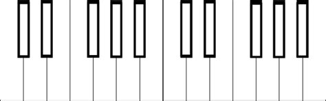 Images Of Blank Piano Keys Clipart Best