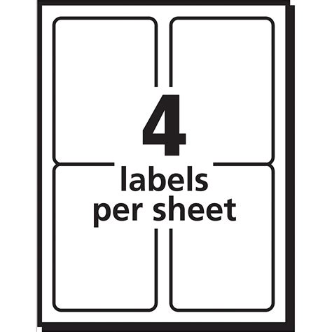 Browse a huge selection of over 1500+ blank label templates available to design, print, and download in multiple formats. Avery Shipping Labels for Inkjet Printers, 3.5 x 5 Inches, Box of 100 (8168) , N 72782081683 | eBay