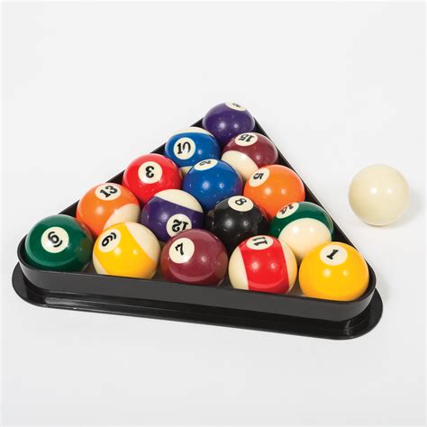 Classic Sport Billiard Ball Set With Molded Triangle Official Size Walmart Com