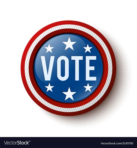 Vote Button Royalty Free Vector Image Vectorstock