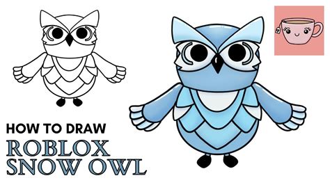 How To Draw Roblox Snow Owl Pet Winter 2020 Adopt Me Pets Easy Step