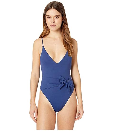 Isabella Rose Double Take Sash One Piece Iskra Lawrence Blue Swimsuit