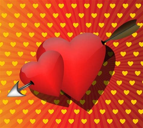 Romantic Love Card Vector Free Vector In Adobe Illustrator Ai Ai