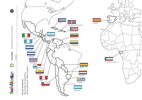 Spanish Speaking Countries Worksheet Rockalingua — Db
