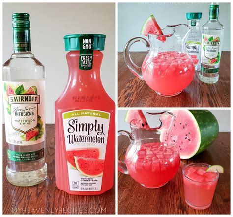 Watermelon Alcoholic Punch Recipes Summer Drinks Alcohol Yummy