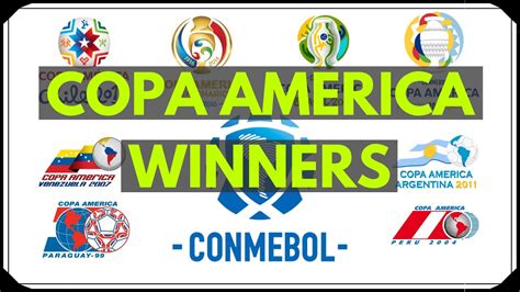 Carlos valderrama was the first player to officially win the mvp of the tournament. All Copa America Winners from 1916 - YouTube
