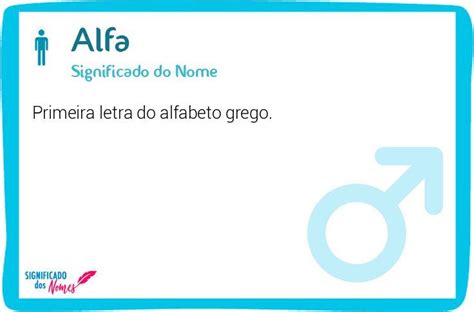 Significado Do Nome Alfa Significado Dos Nomes