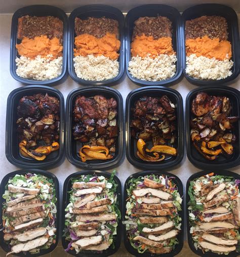 Save time, money, and eat healthier. Meal Prep Week 1: Pecan Maple Salmon/Sweet Potatoes/Brown ...
