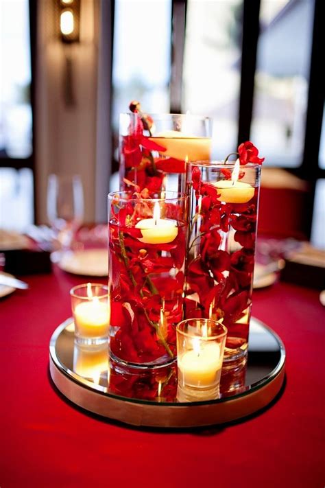 15 Romantic Red Wedding Centerpieces Ideas