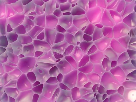 Voronoi Abstract White Pattern On Background 3d Rendering Stock Photo