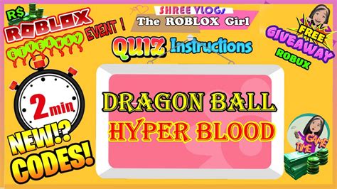 Jul 07, 2021 · artist title label award format certified released; ⏱️ 🔥 Dragon Ball Hyper Blood Codes ⚔️ in ⏱️ 2 Minutes New X2 Event Update Codes September - YouTube
