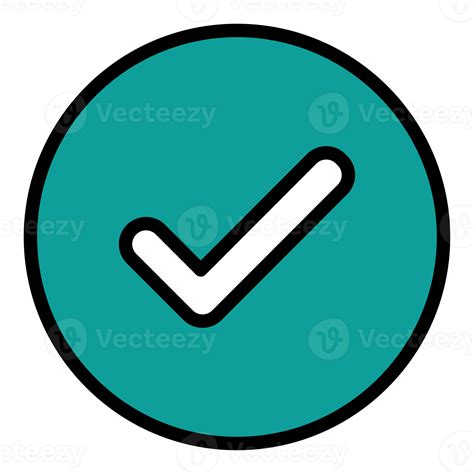 Check Mark Icon Tick Symbol Positive Check Mark Logo Flat Icon