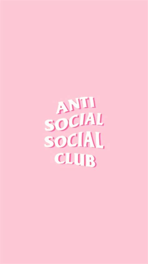 Filler Anti Social Social Club Assc Background Pink