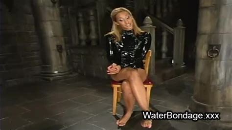 Tied Blonde Hottie Tortured With Ice And Sunk In Water Tank Pervclips Com
