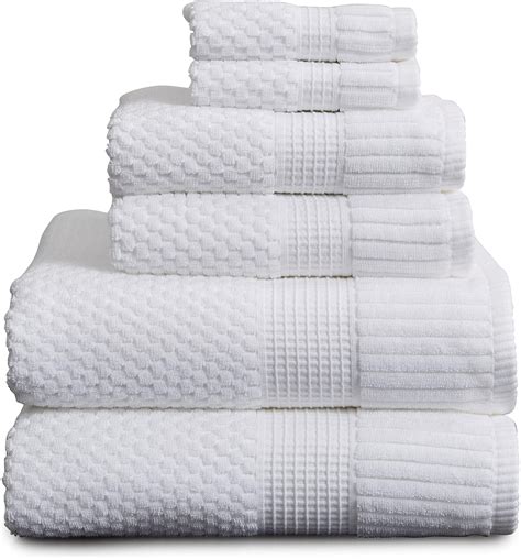 Amazon Com Luxury 100 Cotton White Towels For Bathroom White Cotton