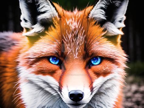 Fox Of The Blue Eyes 2 By Punkerlazar On Deviantart