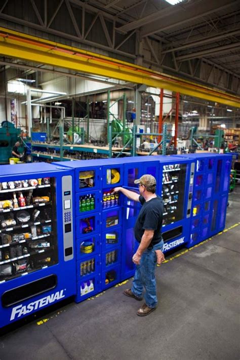 Fastenal Vending Machines Supply Factory Workers With Gloves Tools