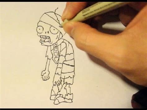 He would be perfect to join the zombies on walking dead! How To Draw a Zombie From Plants vs. Zombies|Step By Step ...