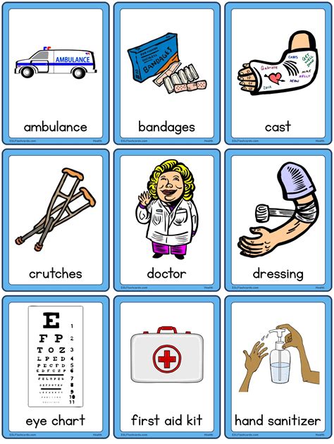 Illnesses Vocabulary Flashcards Health And Sickness Flashcards Games4esl