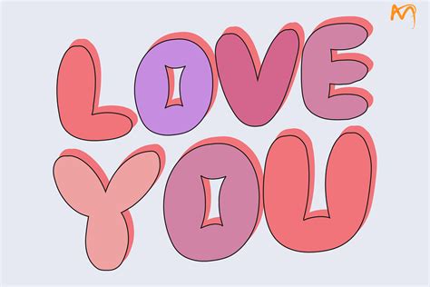 Love You Graphic By Maxart · Creative Fabrica