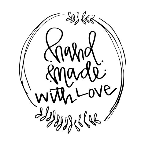 Handmade With Love Hand Lettered Svg Cut File
