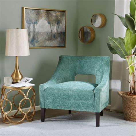 Skye Turquoise Accent Chair In 2020 Accent Chairs For Living Room