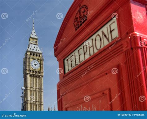 Rote Telefonzelle Mit Big Ben London Stockbild Bild Von Britisch