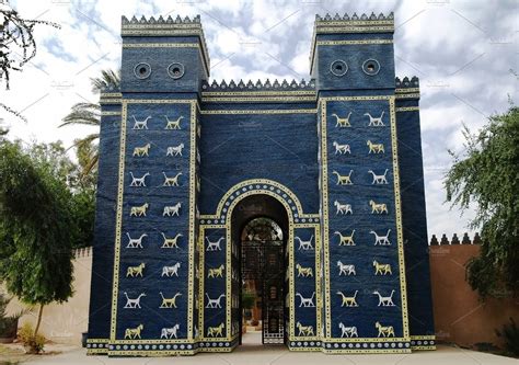 Ishtar Gates In Babylon Containing Ishtar Babylon And Gate