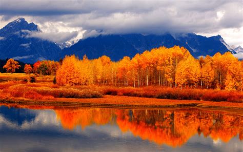 Autumn River Landscape Desktop Computer Wallpaper Nature
