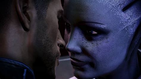 Mass Effect 3 Liara Romance Love Scene Youtube