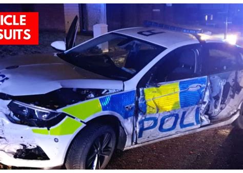 Watch Police Car Rammed Six Times During Pursuit
