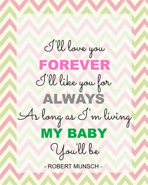 Reorganized Simplicity Free Printable 8x10 Ill Love You Forever