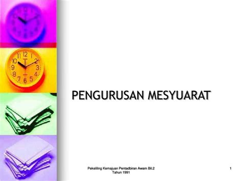 1 tahun 1992 panduan pengurusan kualiti menyeluruh (tqm) bagi perkhidmatan awam. PPT - PENGURUSAN MESYUARAT PowerPoint Presentation, free ...