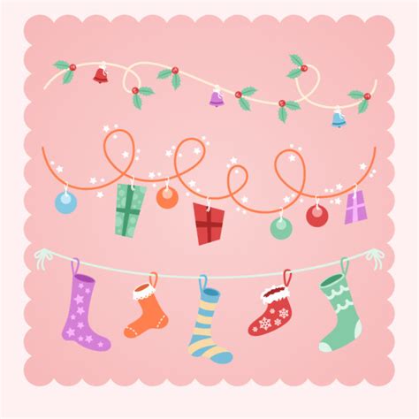 Cute Pink Christmas T Vector Background Welovesolo