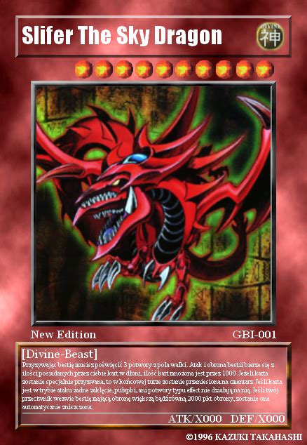 Slifer has truly come to life in figure form, with detailed shading and painting that give it a bold yet detailed appearance. Slifer The Sky Dragon Card pl by vampire750 on DeviantArt