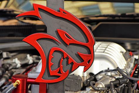 2018 Dodge Challenger Srt Hellcat Logo Photograph By Mike Martin Fine