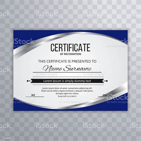 Ilustración De La Plantilla Certificate Premium Otorga El Vector De