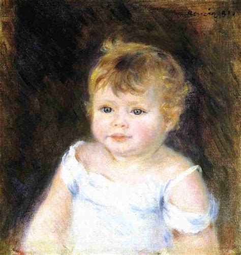 Portrait Of An Infant 1881 Pierre Auguste Renoir
