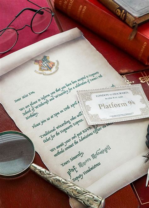harry potter party invitation template hogwarts