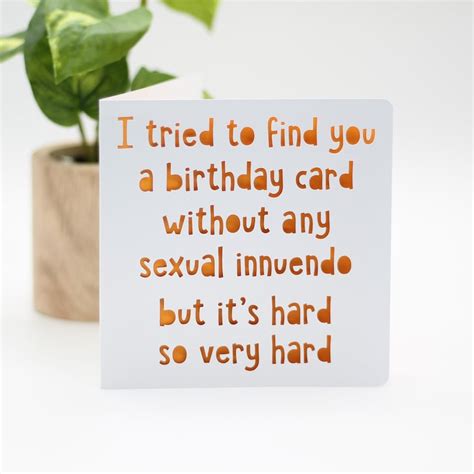 Birthday Sexual Innuendo Funny Card For Him Husband Etsy