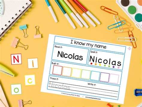 Editable Name Tracing Builder I Can Spell My Name Puzzle First Etsy