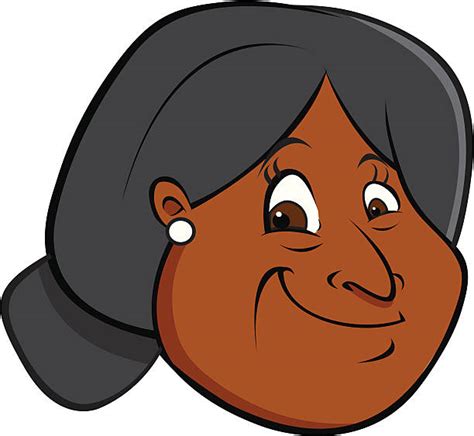 Cartoon Of The Black Grandma Illustrations Royalty Free Vector
