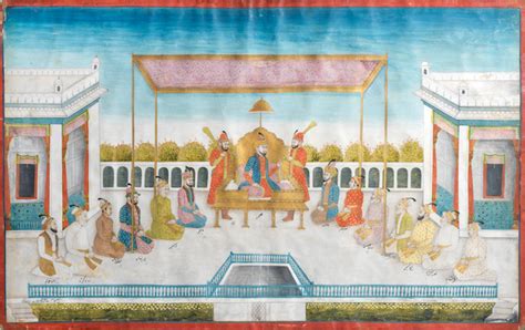 bonhams the mughal rulers the house of timur seated on a terrace murshidabad late 18th century