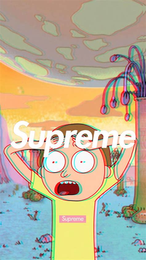 Hd wallpaper figure simpsons bart cartoon the. Rick And Morty iPhone Supreme Wallpapers - Wallpaper Cave