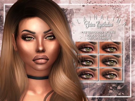 Sims 4 Cc — Alaina Lina Cc Ruslana Eyeshadow • Dramatic