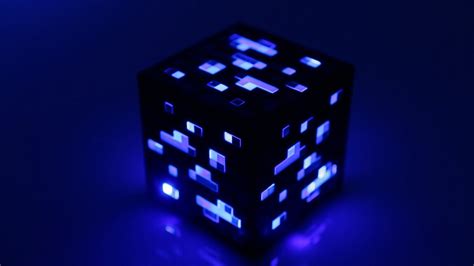 Minecraft Light Up Diamond Ore From Thinkgeek Youtube