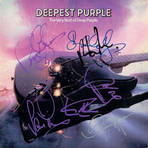 Deep Purple Signed Album
