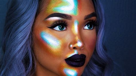 Colorful Extreme Highlight Makeup Cookiechipiry Youtube